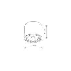 Lampa Sufitowa BIT Czarny 1x GU10 ES111 * Nowodvorski New
