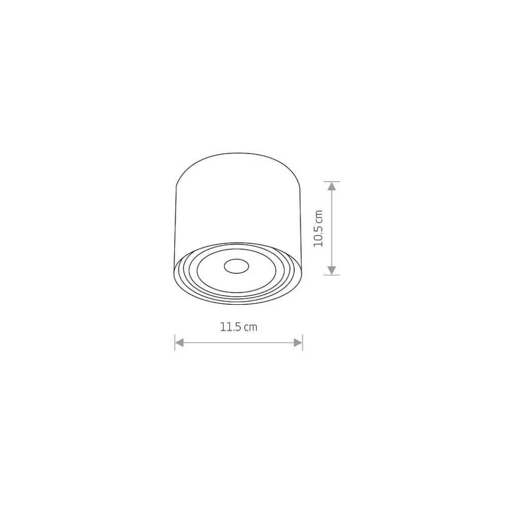 Lampa Sufitowa BIT Czarny 1x GU10 ES111 * Nowodvorski New