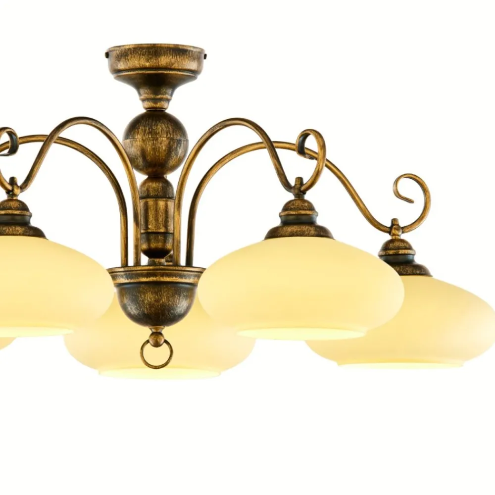 Lampa sufitowa BOLERO złoty patynowany 5xE27 * Jupiter Outlet