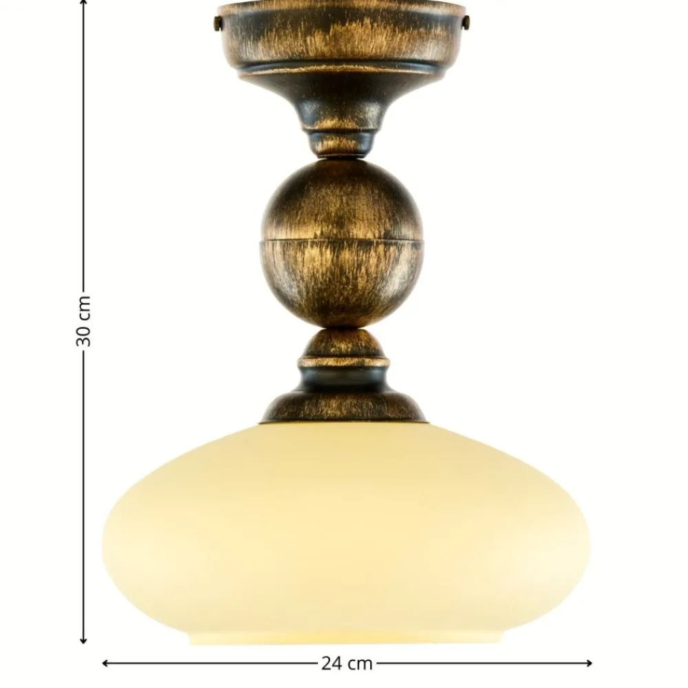 Lampa sufitowa BOLERO złoty patynowany 1xE27 * Jupiter Outlet