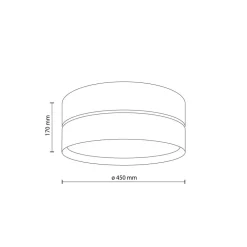 Lampa sufitowa CALMA słomkowa 4xE27 45 cm * TK Lighting Best