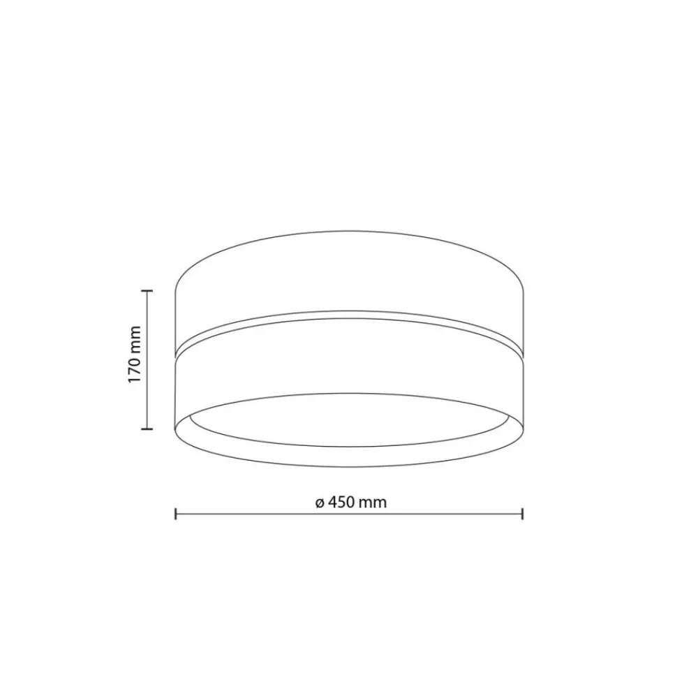 Lampa sufitowa CALMA słomkowa 4xE27 45 cm * TK Lighting Best