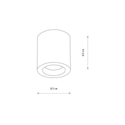 Lampa Sufitowa CEARA Biały 1xGU10 IP44 * Nowodvorski Outlet