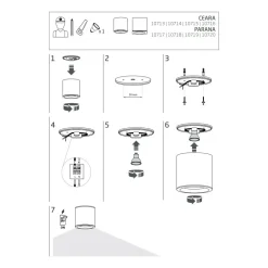 Lampa Sufitowa CEARA Srebrny 1xGU10 IP44 * Nowodvorski Discount