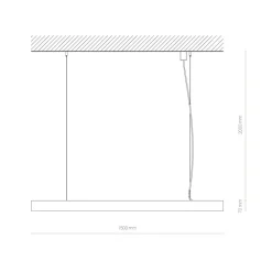 Lampa Sufitowa CL OFFICE Czarny 40W 4000K 151cm * Nowodvorski Sale