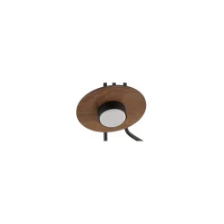 Lampa Sufitowa DISK Czarny Brązowy 3xXG53 * Nowodvorski Online