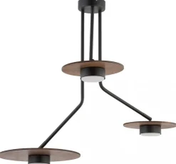 Lampa Sufitowa DISK Czarny Brązowy 3xXG53 * Nowodvorski Online