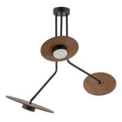 Lampa Sufitowa DISK Czarny Brązowy 3xXG53 * Nowodvorski Online