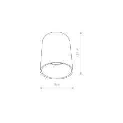 Lampa Sufitowa EYE TONE Biały Miedziany 1xGU10 IP20 * Nowodvorski Outlet