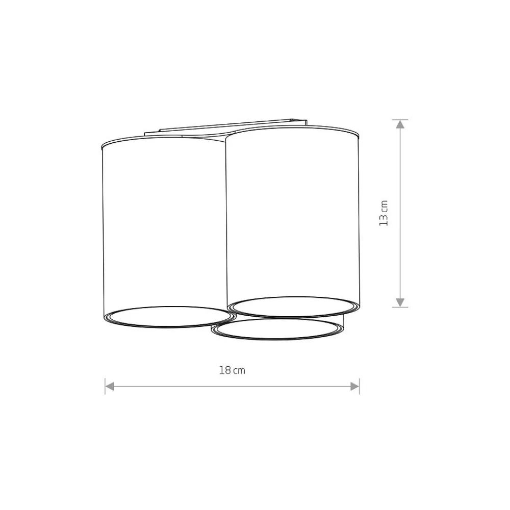 Lampa Sufitowa EYE TONE Biały 3xGU10 IP20 * Nowodvorski Outlet