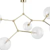 Lampa Sufitowa FAIRY Złoty Transparentne Szklane Klosze 6xG9 * TK Lighting Clearance