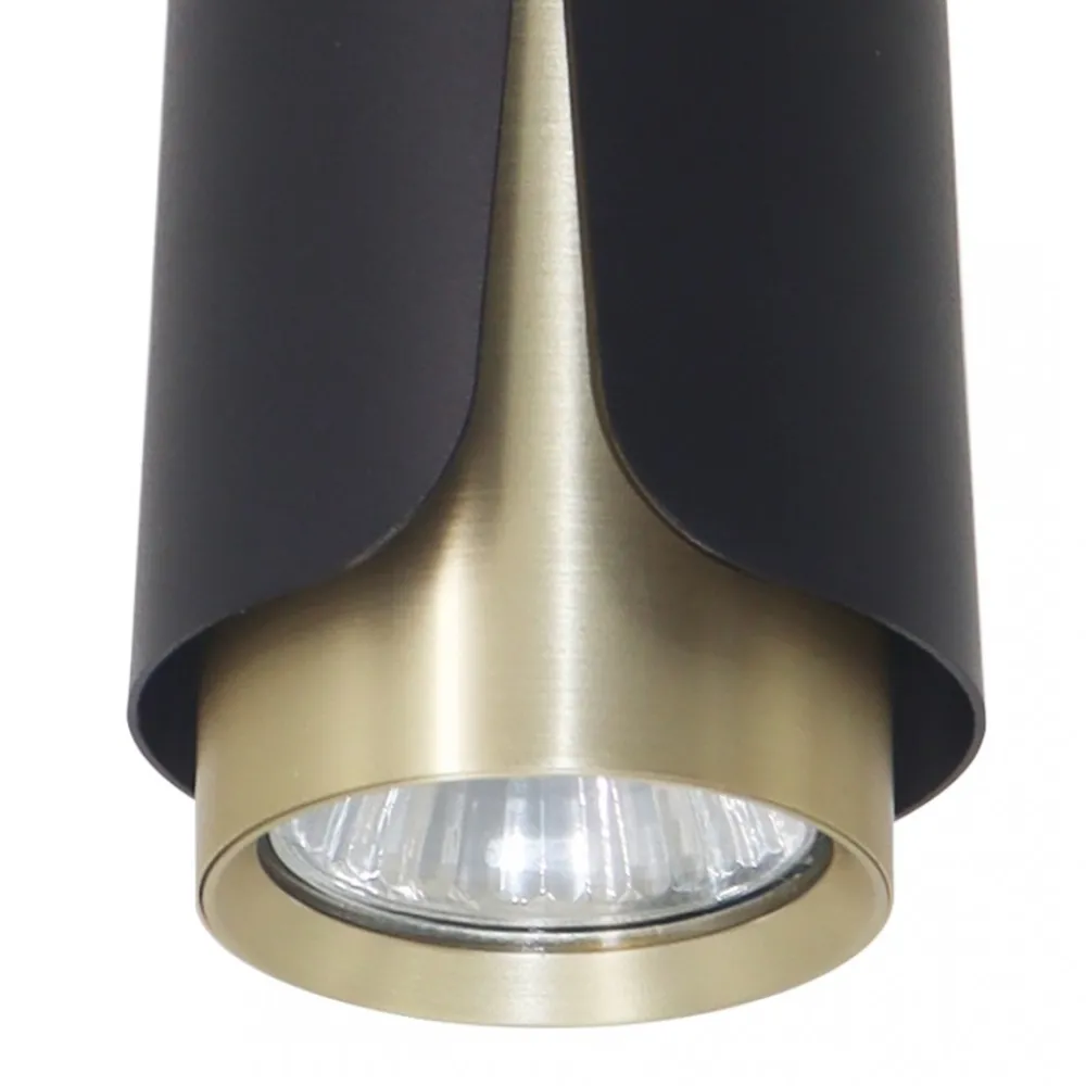 Lampa Sufitowa FLOWER Czarny Złoty 1xGU10 * Eko-light Hot