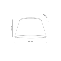 Lampa sufitowa FORMO len 4xE27 50 cm * TK Lighting Clearance