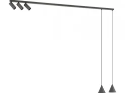 Lampa sufitowa FOURTY grafitowa 5xGU10 * Nowodvorski Best