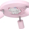 Lampa Sufitowa FUN Różowy 3xGU10 Kot * Luminex Sale
