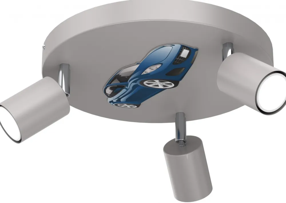 Lampa Sufitowa FUN Szary 3xGU10 Auto * Luminex