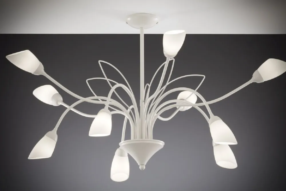Lampa sufitowa GLORIOSA szara 10xG9 * Jupiter Discount