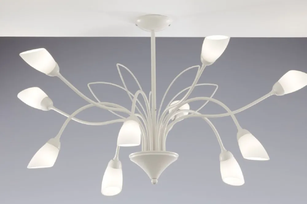 Lampa sufitowa GLORIOSA szara 10xG9 * Jupiter Discount