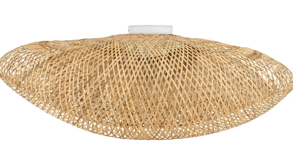 Lampa Sufitowa HAVANA Biały Brązowy Abażur 1xE27 80cm * Nowodvorski Online