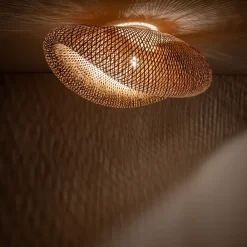 Lampa Sufitowa HAVANA Biały Brązowy Abażur 1xE27 80cm * Nowodvorski Online
