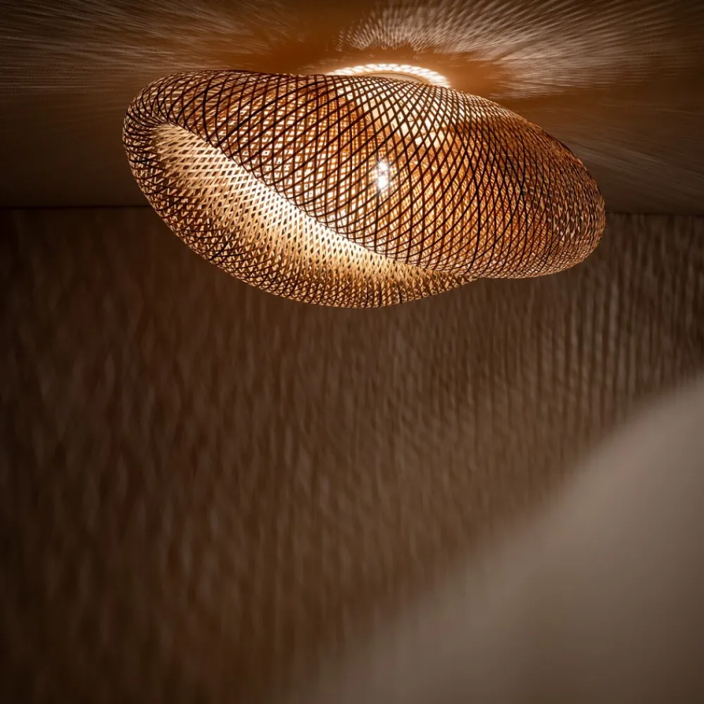 Lampa Sufitowa HAVANA Biały Brązowy Abażur 1xE27 80cm * Nowodvorski Online