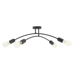 Lampa Sufitowa HELIX Czarny Loft 4xE27 * TK Lighting