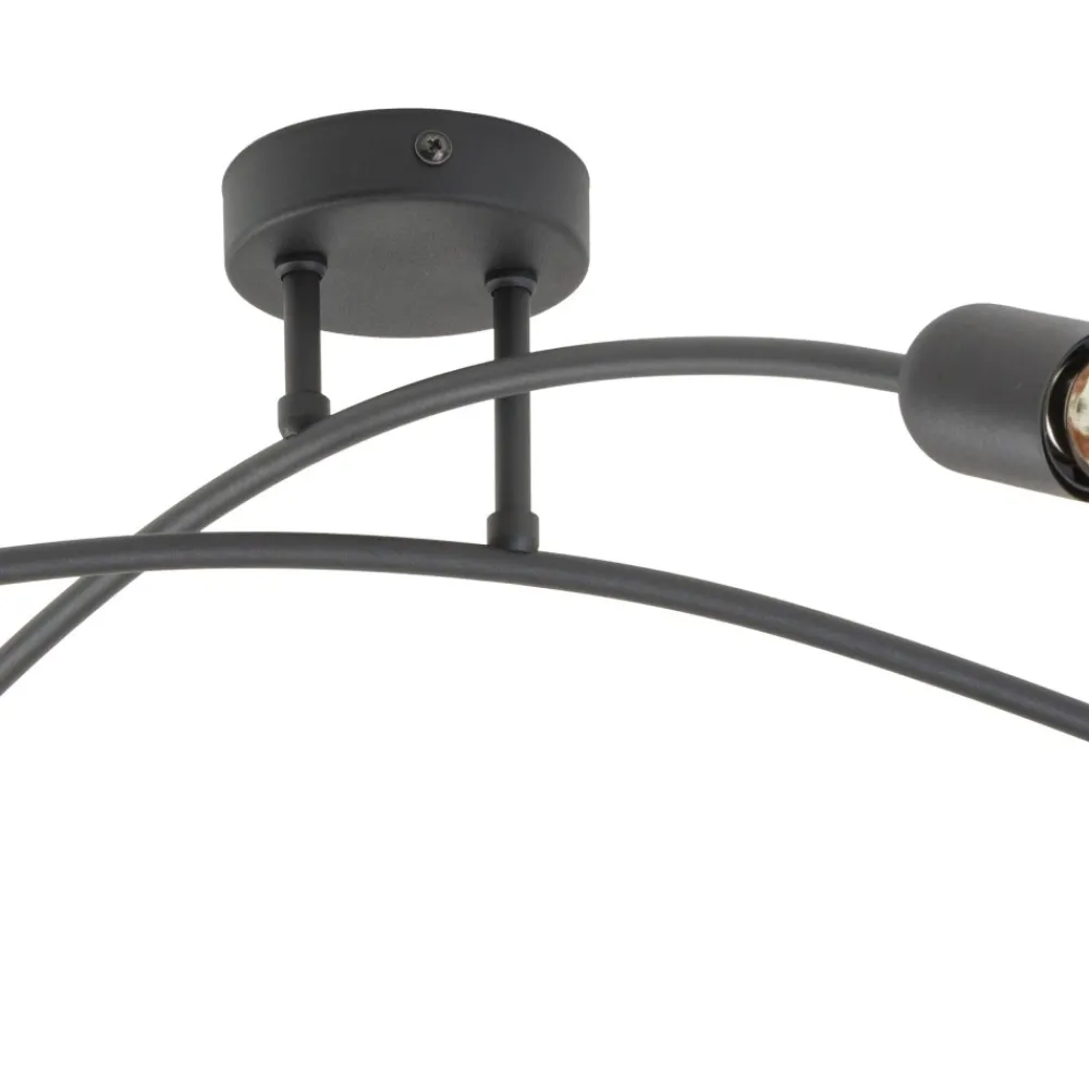 Lampa Sufitowa HELIX Czarny Loft 4xE27 * TK Lighting