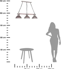 Lampa sufitowa jasny brąz Hakon LOFT * Luminex Best