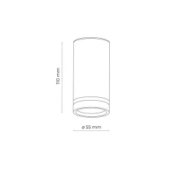 Lampa Sufitowa JET Biały 1xGU10 * TK Lighting Sale