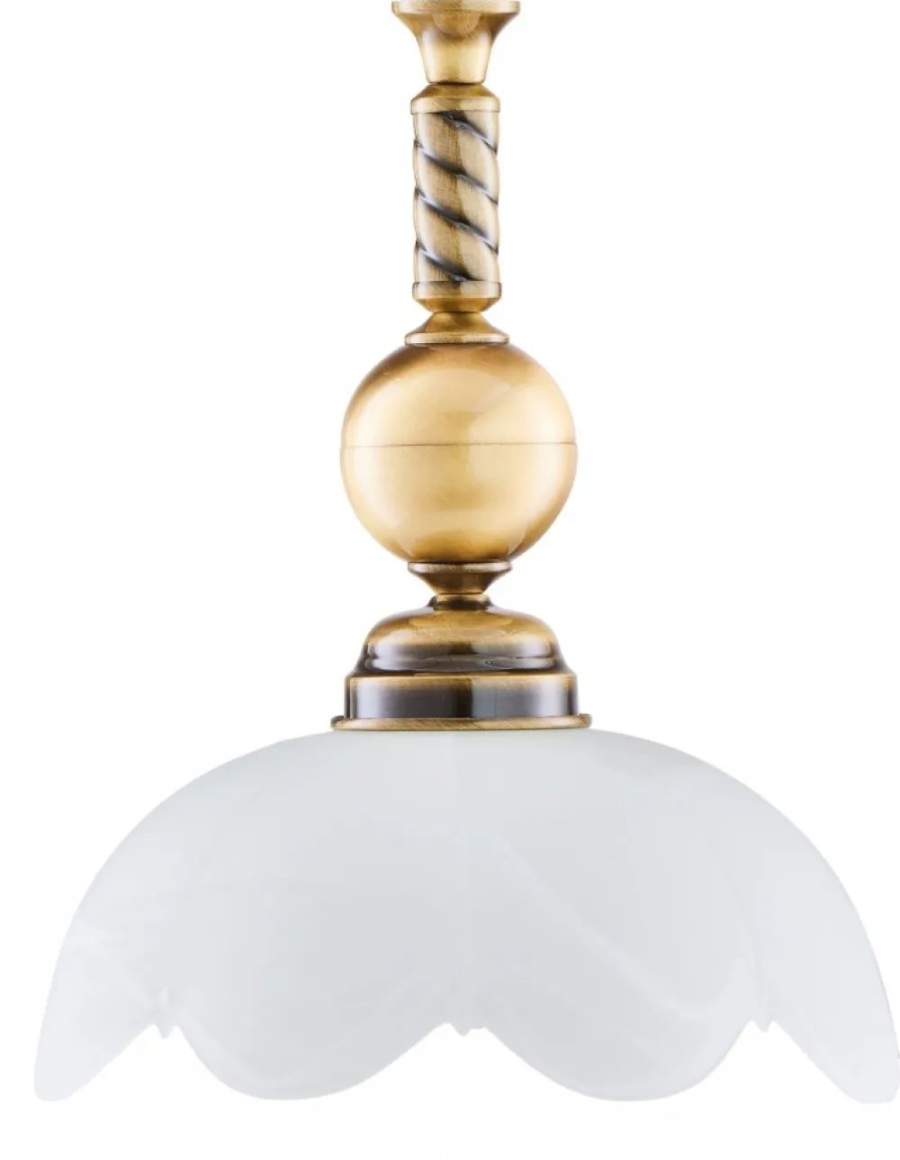 Lampa Sufitowa Patyna Biały Szklany Klosz 1xE27 * Jupiter Sale