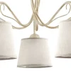Lampa Sufitowa KAMELIA Beżowy Abażury 5xE27 * Jupiter Online