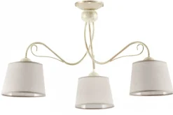 Lampa Sufitowa KAMELIA Beżowy Abażury 3xE27 * Jupiter Hot
