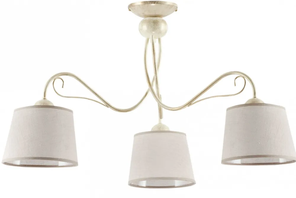 Lampa Sufitowa KAMELIA Beżowy Abażury 3xE27 * Jupiter Hot