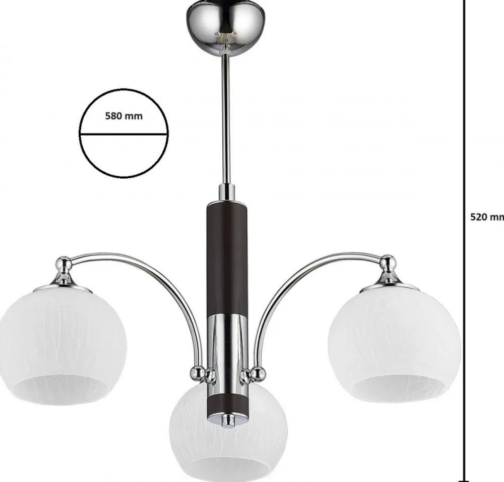 Lampa Sufitowa LARGO Srebrny Wenge Biały * Sale