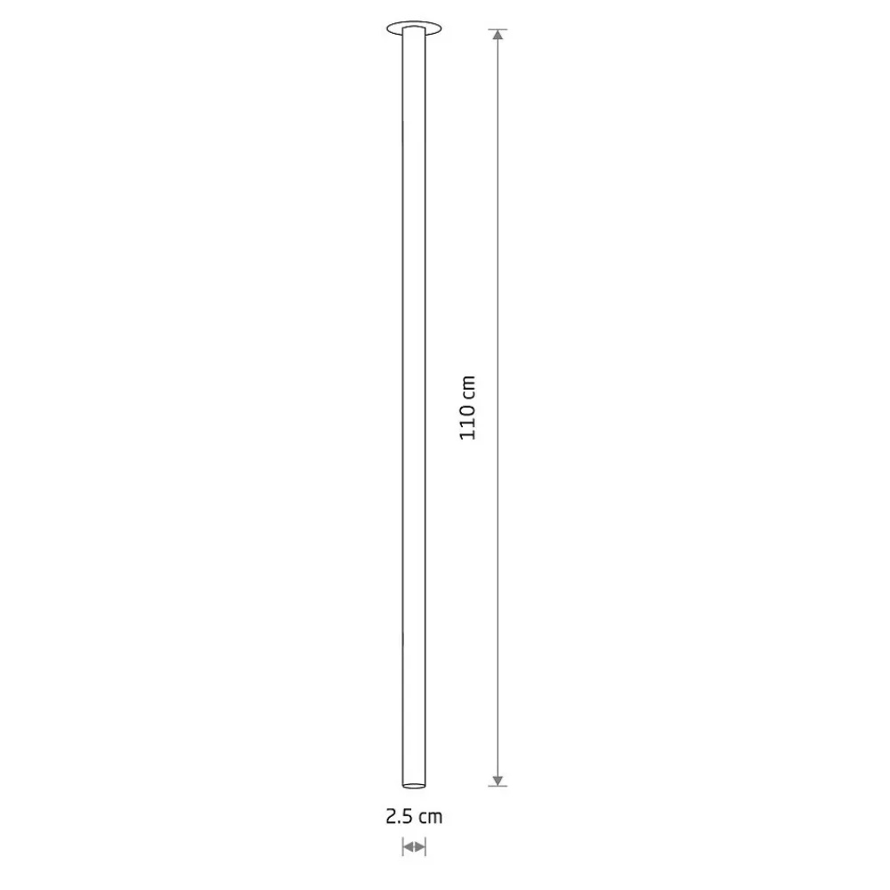 Lampa Sufitowa LASER Czarny 1xG9 110cm * Nowodvorski Discount