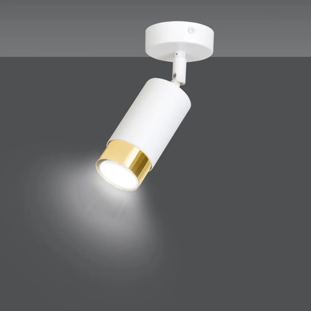 Lampa sufitowa led HIRO 1 biało złota * EMIBIG