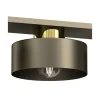 Lampa Sufitowa MARTI Złoty Szary Metalowy Klosz 3xE27 * Luminex Online