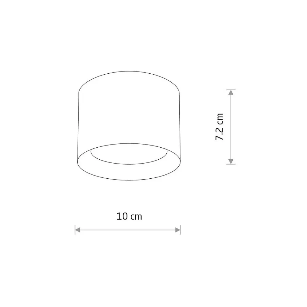 Lampa Sufitowa MAUN Biały 1xGX53 7,2cm * Nowodvorski Discount