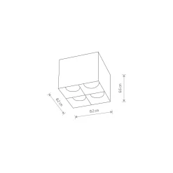 Lampa Sufitowa MIDI Biały 16W LED 3000K * Nowodvorski Outlet