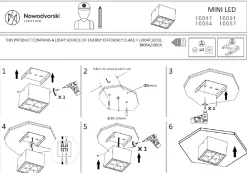 Lampa Sufitowa MIDI Biały 16W LED 3000K * Nowodvorski Outlet