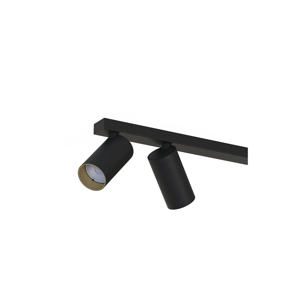 Lampa sufitowa MONO czarny/złoty 3xGU10 * Nowodvorski Hot