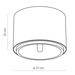 Lampa Sufitowa MORIS Czarny 1xGU10/AR111 * TK Lighting Outlet