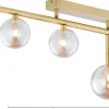 Lampa Sufitowa NEPTUN Złoty Szklane Klosze 3xG9 * Jupiter
