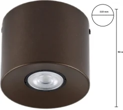 Lampa Sufitowa ORION Brązowy 1xGU10 9cm * TK Lighting Clearance