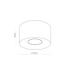 Lampa Sufitowa ORION Czarny 1xGU10 9cm * TK Lighting Hot