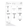 Lampa Sufitowa PARANA Szary 1xGU10 IP44 * Nowodvorski Outlet