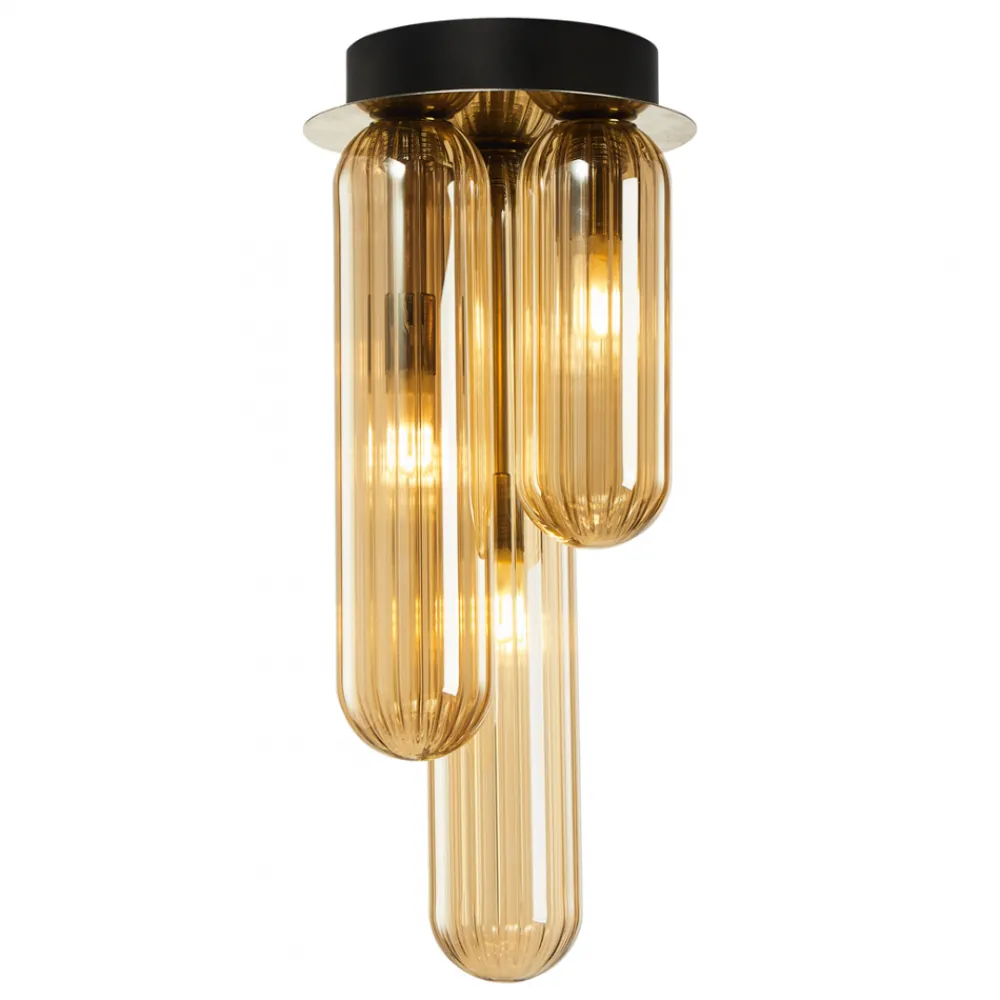 Lampa Sufitowa PAX Złoty Szklane Klosze 3xG9 * Eko-light Online