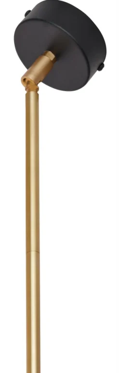 Lampa Sufitowa PLANET Czarny Złoty Szklany Klosz 1xG9 * Jupiter Online