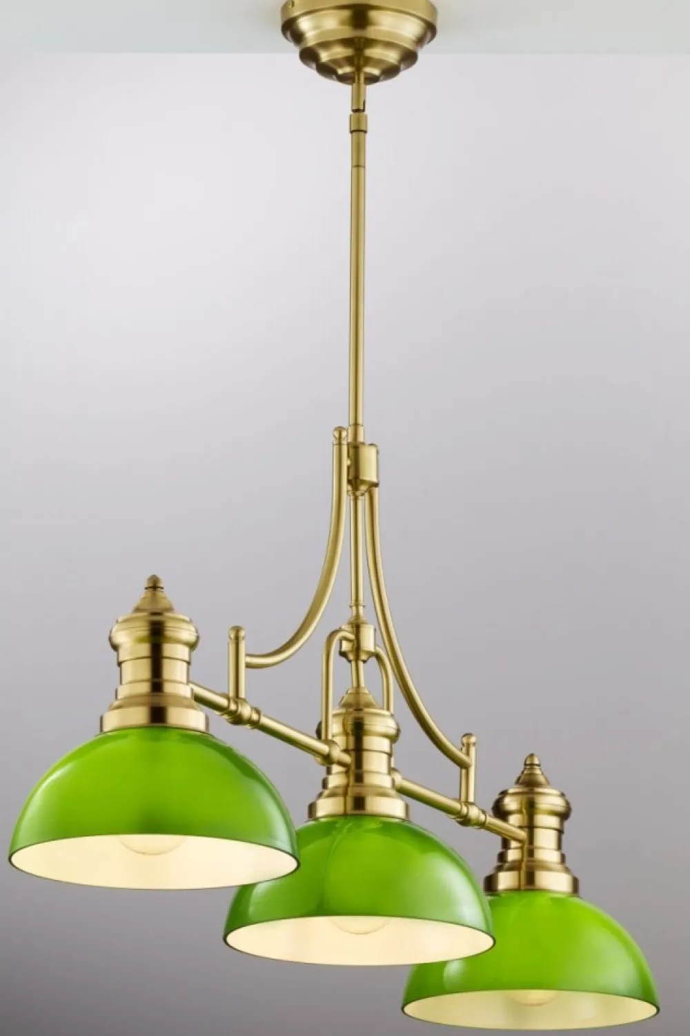 Lampa sufitowa PLATINO mosiądz 3xE27 * Jupiter Outlet