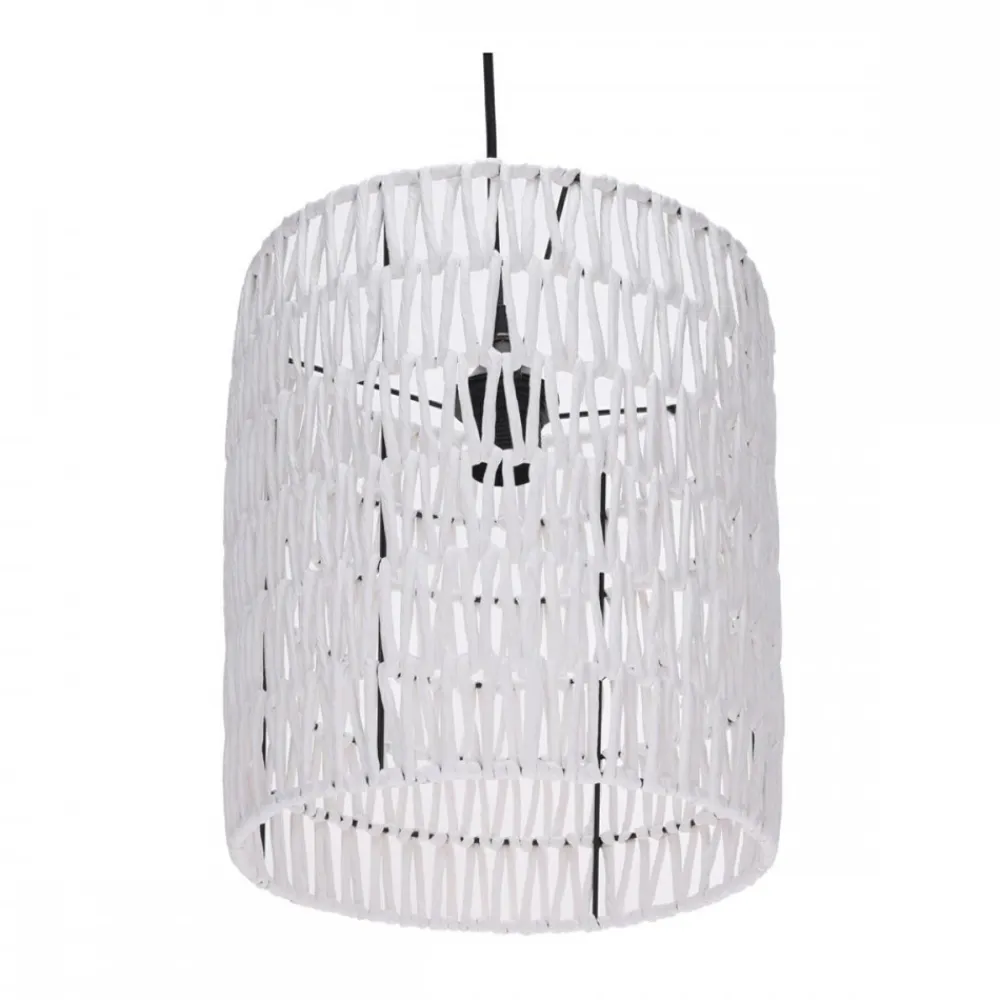 Lampa sufitowa pleciona Boho biała * H&S Decoration Discount